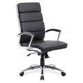 Officesource Merak Collection Executive High Back with Chrome Frame 1501VBK